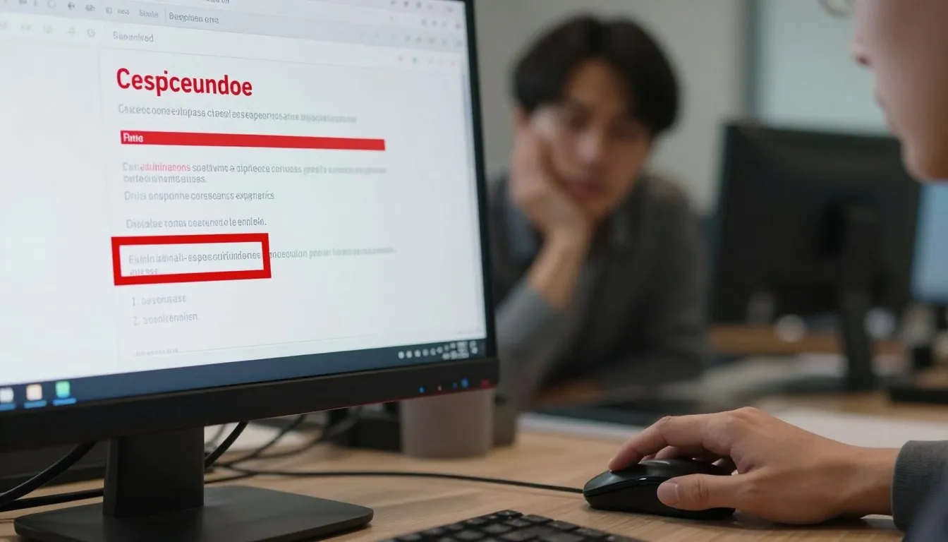 Dłoń z kursorem najeżdżająca na podejrzany link w wiadomości